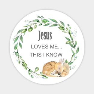 Jesus loves me this i know Magnet